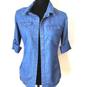 EUC CI SONO Jean Shirt Button Down Size Me…